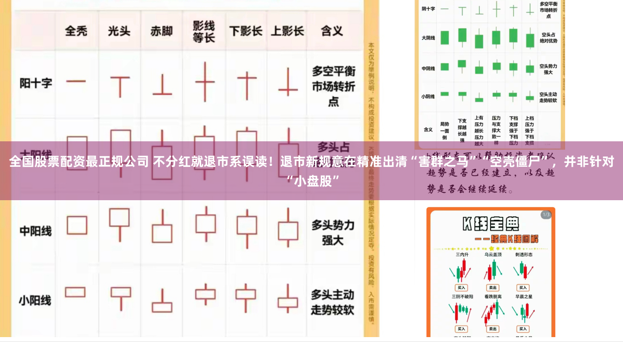 全国股票配资最正规公司 不分红就退市系误读！退市新规意在精准出清“害群之马”“空壳僵尸”，并非针对“小盘股”